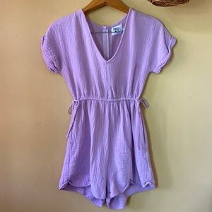 Princess Polly Size 2 Small purple gauze romper